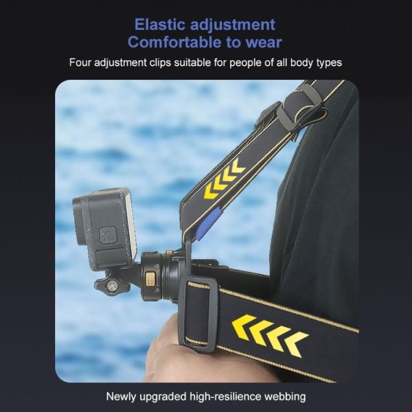 PULUZ Magnetic Quick-release Chest Strap Harness Belt (Black) - Image 6