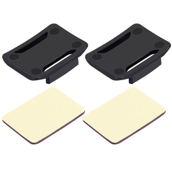 PULUZ 2 Curved Surface Mounts + 2 Adhesive Mount Stickers for PULUZ Action Sports Cameras Jaws Flex Clamp Mount for GoPro, Insta360, DJI and Other Action Cameras - Image 3