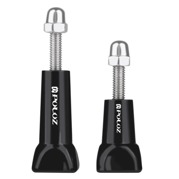 PULUZ Plastic Thumb Knob Standard Long Screw + Short ScrewGoPro, Insta360, DJI and Other Action Cameras (Black) - Image 2