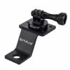 PULUZ Aluminum Alloy Motorcycle Fixed Holder Mount with Tripod Adapter & Screw for GoPro, Insta360, DJI and Other Action Cameras (Black) - Image 2
