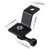 PULUZ Aluminum Alloy Motorcycle Fixed Holder Mount with Tripod Adapter & Screw for GoPro, Insta360, DJI and Other Action Cameras (Black) - Image 4