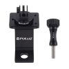 PULUZ Aluminum Alloy Motorcycle Fixed Holder Mount with Tripod Adapter & Screw for GoPro, Insta360, DJI and Other Action Cameras (Black) - Image 5