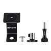 PULUZ Aluminum Alloy Motorcycle Fixed Holder Mount with Tripod Adapter & Screw for GoPro, Insta360, DJI and Other Action Cameras (Black) - Image 7