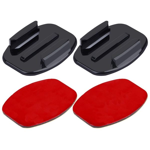 PULUZ 2 Flat Surface Mounts + 2 Adhesive Mount Stickers for PULUZ Action Sports Cameras Jaws Flex Clamp Mount for GoPro, Insta360, DJI and Other Action Cameras - Image 2