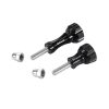 PULUZ CNC Aluminum Thumb Knob Stainless Bolt Nut Screw Set for GoPro Hero12 Black / Hero11 / 10 / 9 / 8 / 7 / 6 / 5, Insta360 Ace / Ace Pro, DJI Osmo Action 4 and Other Action Cameras (Black) - Image 4