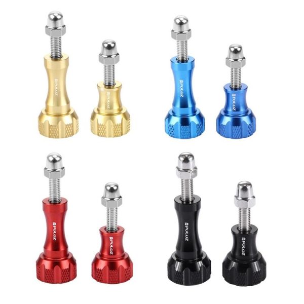 PULUZ CNC Aluminum Thumb Knob Stainless Bolt Nut Screw Set for GoPro Hero12 Black / Hero11 / 10 / 9 / 8 / 7 / 6 / 5, Insta360 Ace / Ace Pro, DJI Osmo Action 4 and Other Action Cameras (Black) - Image 7