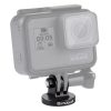 PULUZ 1 / 4 inch Screw Hole Tripod Mount CNC Adapter for GoPro, Insta360, DJI and Other Action Cameras (Black)