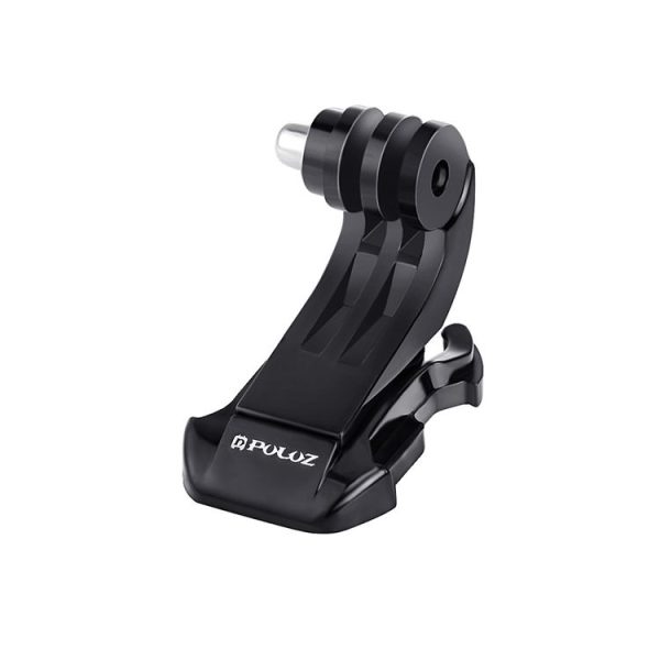 PULUZ Black Vertical Surface J-Hook Buckle Mount for PULUZ Action Sports Cameras Jaws Flex Clamp Mount for GoPro, Insta360, DJI and Other Action Cameras (Black) - Image 2