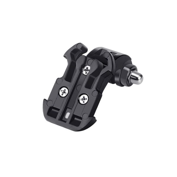 PULUZ Black Vertical Surface J-Hook Buckle Mount for PULUZ Action Sports Cameras Jaws Flex Clamp Mount for GoPro, Insta360, DJI and Other Action Cameras (Black) - Image 3