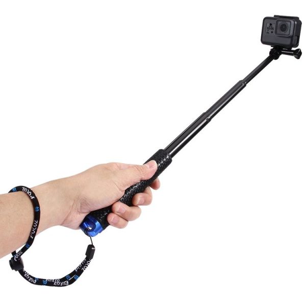 PULUZ Handheld Extendable Pole Monopod for GoPro, Insta360, DJI and Other Action Cameras, Length: 19-49cm - Image 3