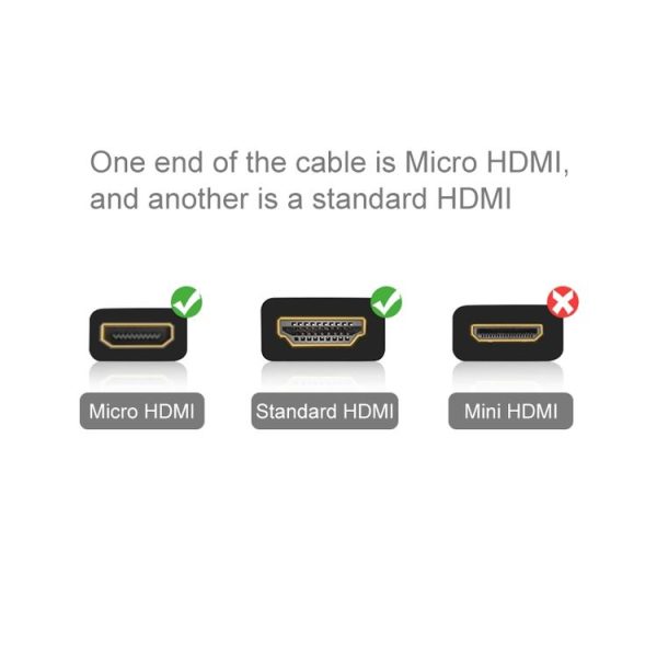 PULUZ Video 19 Pin HDMI to Micro HDMI Cable for GoPro Hero11 Black / HERO10 Black / HERO9 Black / 8 Black / 7 / 6 / 5 / 4 / 3+ / 3, Sony, LG, Panasonic, Canon, Nikon, Smartphones and Cameras, Length: 1.5m - Image 5
