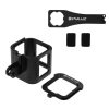 PULUZ Housing Shell CNC Aluminum Alloy Protective Cage with Insurance Frame for GoPro HERO5 Session / HERO4 Session / HERO Session (Black) - Image 5