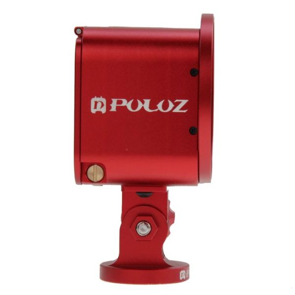 PULUZ Housing Shell CNC Aluminum Alloy Protective Cage Kit with Metal Wrench & Lens Cap & Screw & Tripod Adapter for GoPro HERO5 Session / HERO4 Session / HERO Session (Red) - Image 4