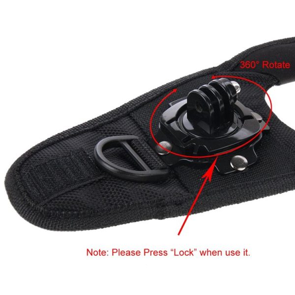 PULUZ 360 Degree Rotation Glove Style Palm Strap Mount Band for GoPro, Insta360, DJI and Other Action Cameras - Image 4