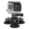 PULUZ Triangle Suction Cup Mount with Screw for GoPro, Insta360, DJI and Other Action Cameras (Black)
