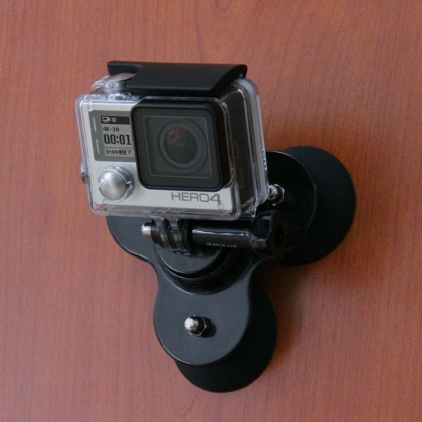 PULUZ Triangle Suction Cup Mount with Screw for GoPro, Insta360, DJI and Other Action Cameras (Black) - Image 8