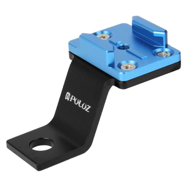 PULUZ Fixed Metal Motorcycle Holder Mount for GoPro, Insta360, DJI and Other Action Cameras (Blue) - Image 2