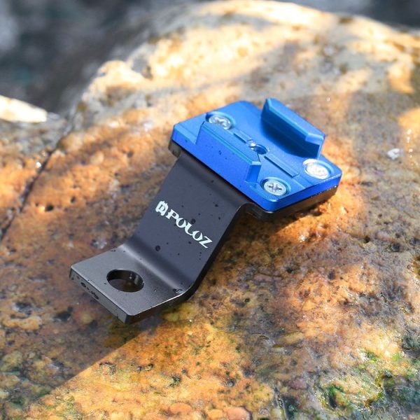 PULUZ Fixed Metal Motorcycle Holder Mount for GoPro, Insta360, DJI and Other Action Cameras (Blue) - Image 6