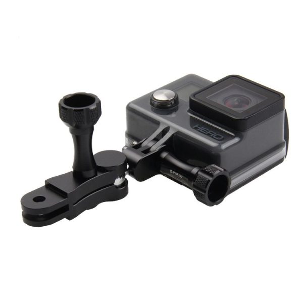 PULUZ CNC Aluminum Ball Joint Mount with 2 Long Screws for GoPro, Insta360, DJI and Other Action Cameras (Black) - Image 6