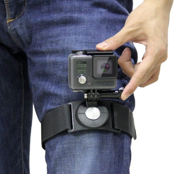 PULUZ 3 in 1 Hand Wrist Arm Leg Straps 360-degree Rotation Mount for GoPro, Insta360, DJI and Other Action Cameras (Black) - Image 10