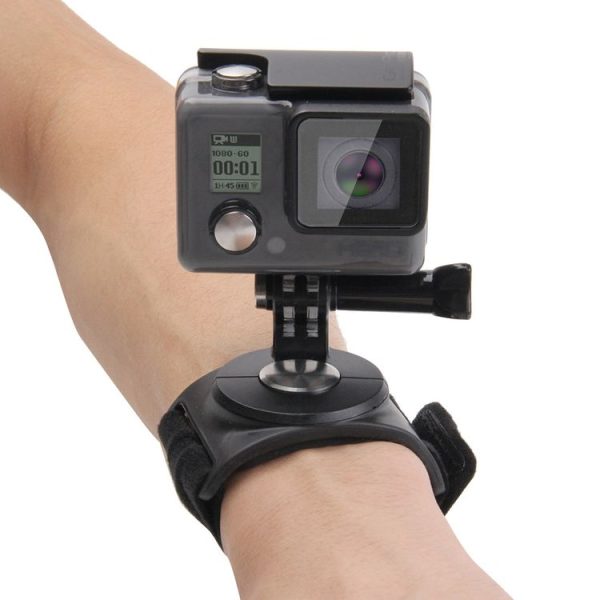 PULUZ 3 in 1 Hand Wrist Arm Leg Straps 360-degree Rotation Mount for GoPro, Insta360, DJI and Other Action Cameras (Black) - Image 7