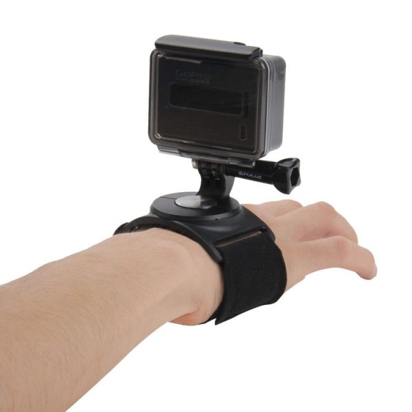 PULUZ 3 in 1 Hand Wrist Arm Leg Straps 360-degree Rotation Mount for GoPro, Insta360, DJI and Other Action Cameras (Black) - Image 9