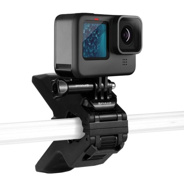 PULUZ Action Sports Cameras Jaws Flex Clamp Mount for GoPro, Insta360, DJI and Other Action Cameras - Image 6