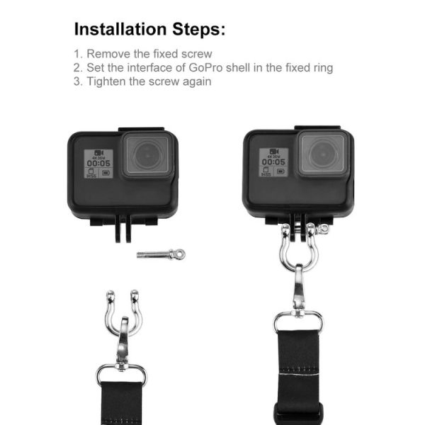 PULUZ 60cm Detachable Long Neck Strap Lanyard SlingGoPro, Insta360, DJI and Other Action Cameras - Image 6