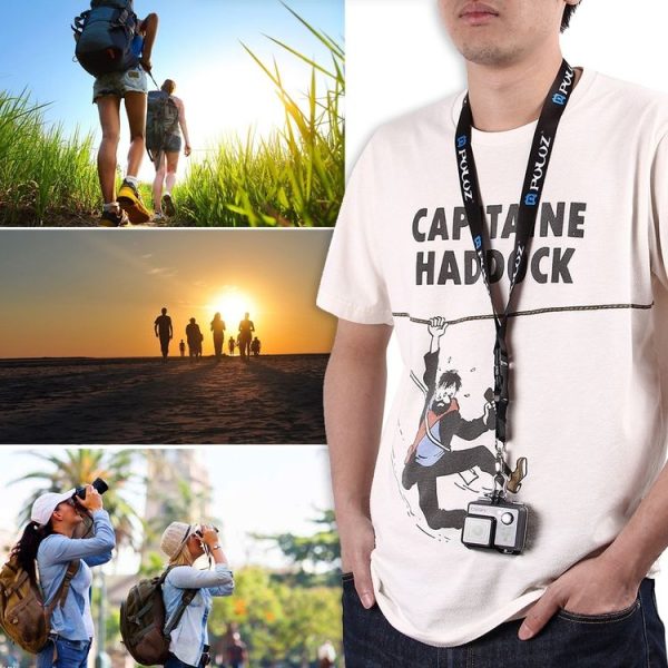 PULUZ 60cm Detachable Long Neck Strap Lanyard SlingGoPro, Insta360, DJI and Other Action Cameras - Image 9