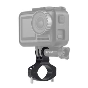 PULUZ Bike Handlebar Adapter Aluminum Mount for GoPro, Insta360, DJI and Other Action Cameras (Black)