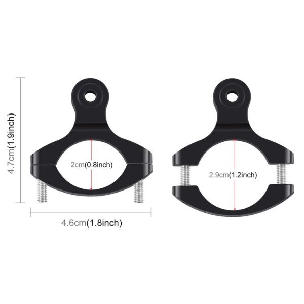 PULUZ Bike Handlebar Adapter Aluminum Mount for GoPro, Insta360, DJI and Other Action Cameras (Black) - Image 4