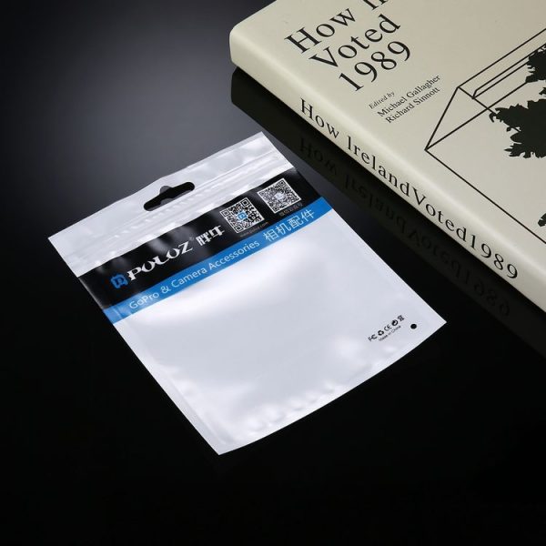 10 PCS PULUZ 16cm x 13cm Hang Hole Clear Front White Pearl Jewelry Zip Lock Packaging Bag (Size: M) - Image 5