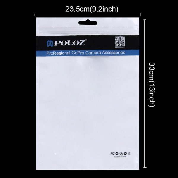10 PCS PULUZ 33cm x 23.5cm Hang Hole Clear Front White Pearl Jewelry Zip Lock Packaging Bag (Size: XL) - Image 2