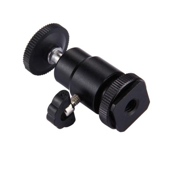 PULUZ Cold Shoe Tripod Head 1 / 4 inch Tripod Screw Head with Lock - Image 3