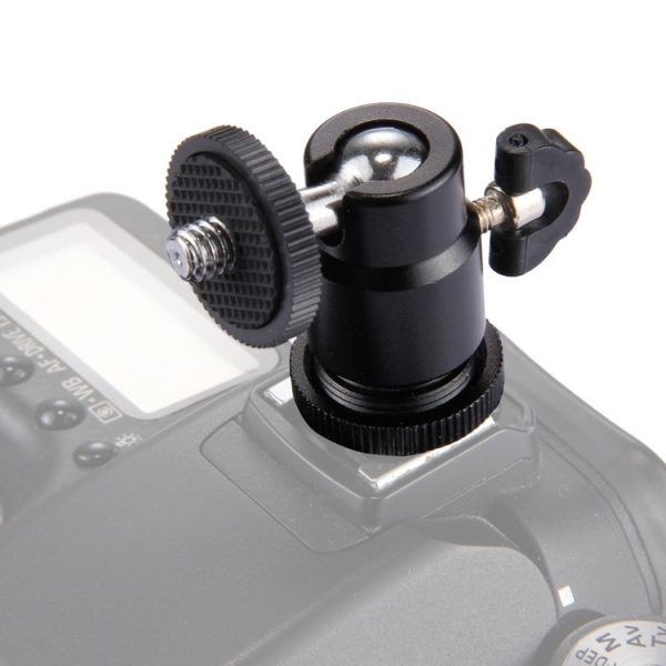 PULUZ Cold Shoe Tripod Head 1 / 4 inch Tripod Screw Head with Lock - Image 5
