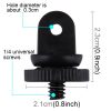 PULUZ Mini Size 1 / 4 inch Screw Tripod Mount Adapter for GoPro, Insta360, DJI and Other Action Cameras, 3.9mm Diameter Screw Hole, 2.2cm Diameter - Image 4