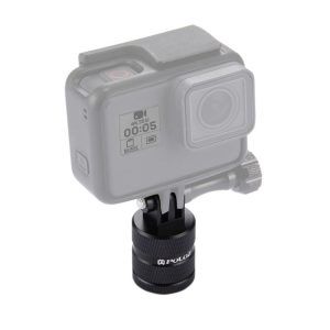 PULUZ 1 / 4 Inch Screw Hole Tripod Mount CNC Adapter for GoPro, Insta360, DJI and Other Action Cameras