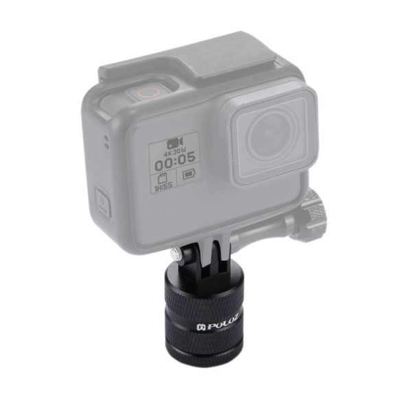 PULUZ 1 / 4 Inch Screw Hole Tripod Mount CNC Adapter for GoPro, Insta360, DJI and Other Action Cameras