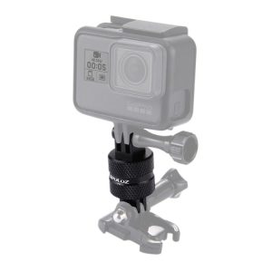 PULUZ 360 Degree Rotation CNC Swivel Pivot Extension Arm Tripod Mount for GoPro, Insta360, DJI and Other Action Cameras