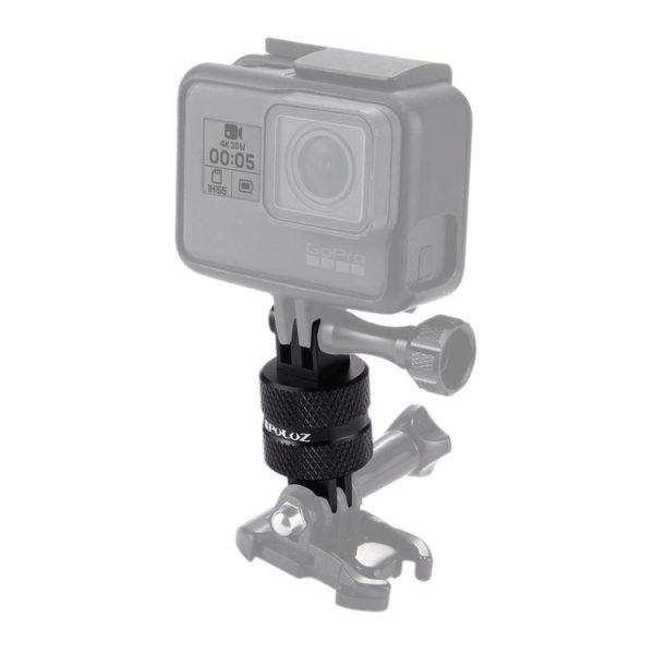 PULUZ 360 Degree Rotation CNC Swivel Pivot Extension Arm Tripod Mount for GoPro, Insta360, DJI and Other Action Cameras