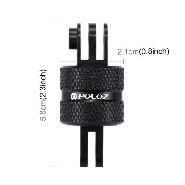 PULUZ 360 Degree Rotation CNC Swivel Pivot Extension Arm Tripod Mount for GoPro, Insta360, DJI and Other Action Cameras - Image 4