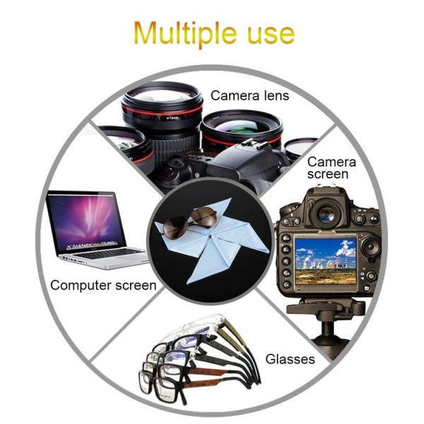 10 PCS PULUZ Soft Cleaning ClothGoPro, Insta360, DJI and Other Action Cameras LCD Screen, Tablet PC / Mobile Phone Screen, TV Screen, Glasses, Mirror, Monitor, Camera Lens - Image 8