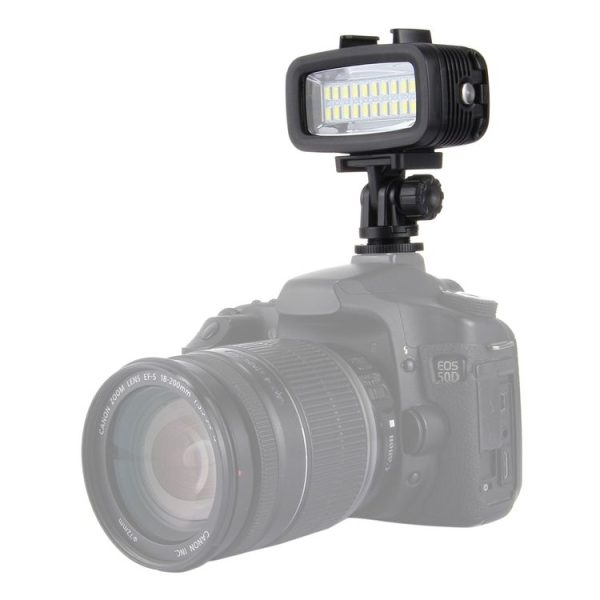 PULUZ 20 LEDs 40m Waterproof IPX8 Studio Light Video & Photo Light with Hot Shoe Base Adapter & Quick Release Buckle & Long Screw & 2 x Filter Plates for GoPro HERO10 Black / HERO9 Black / HERO8 Black / HERO7 / 6 / 5 / 5 Session / 4 Session / 4 / 3+ / 3 / 2 / 1, Xiaoyi and Other Action Cameras - Image 6
