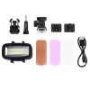 PULUZ 20 LEDs 40m Waterproof IPX8 Studio Light Video & Photo Light with Hot Shoe Base Adapter & Quick Release Buckle & Long Screw & 2 x Filter Plates for GoPro HERO10 Black / HERO9 Black / HERO8 Black / HERO7 / 6 / 5 / 5 Session / 4 Session / 4 / 3+ / 3 / 2 / 1, Xiaoyi and Other Action Cameras - Image 8