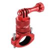 PULUZ 360 Degree Rotation Bike Aluminum Handlebar Adapter Mount with Screw for GoPro, Insta360, DJI and Other Action Cameras (Red) - Image 2