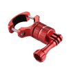 PULUZ 360 Degree Rotation Bike Aluminum Handlebar Adapter Mount with Screw for GoPro, Insta360, DJI and Other Action Cameras (Red) - Image 3