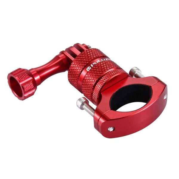 PULUZ 360 Degree Rotation Bike Aluminum Handlebar Adapter Mount with Screw for GoPro, Insta360, DJI and Other Action Cameras (Red) - Image 4