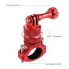 PULUZ 360 Degree Rotation Bike Aluminum Handlebar Adapter Mount with Screw for GoPro, Insta360, DJI and Other Action Cameras (Red) - Image 6