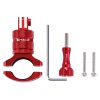 PULUZ 360 Degree Rotation Bike Aluminum Handlebar Adapter Mount with Screw for GoPro, Insta360, DJI and Other Action Cameras (Red) - Image 7