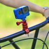 PULUZ 360 Degree Rotation Bike Aluminum Handlebar Adapter Mount with Screw for GoPro, Insta360, DJI and Other Action Cameras (Red) - Image 9